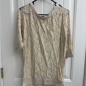 Miss Chievous Cream Lace Blouse